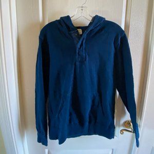 EUC J. Crew Factory Men's Blue Pullover Hoodie Size Small
